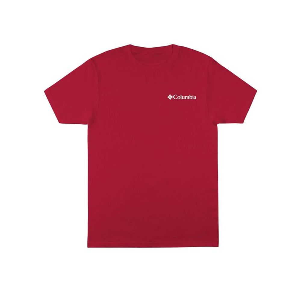 COLUMBIA SPORTSWEAR CO. Mens Potter Red Logo Graphic T-Shirt XL